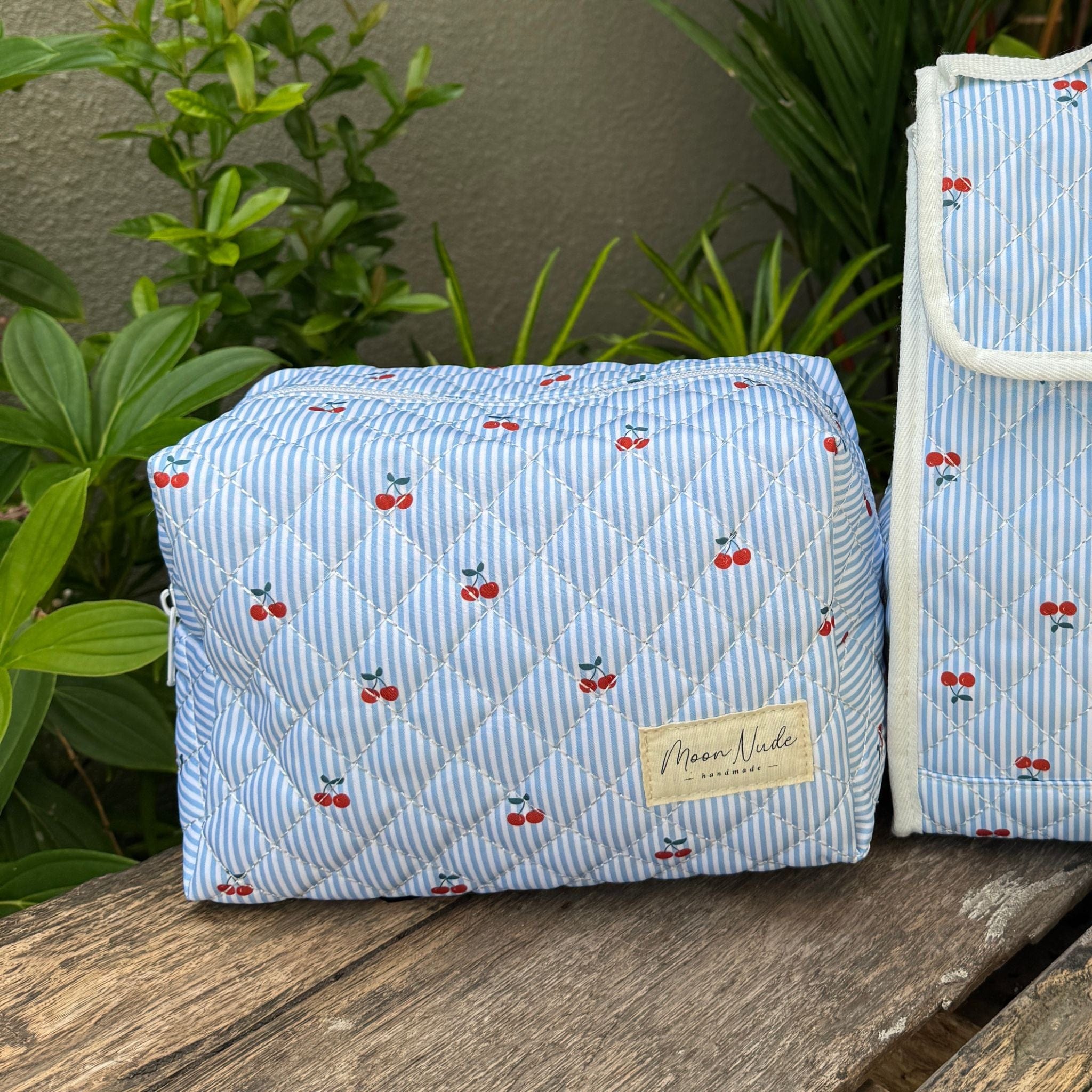 Moon Nude Cherry Large Makeup Bag