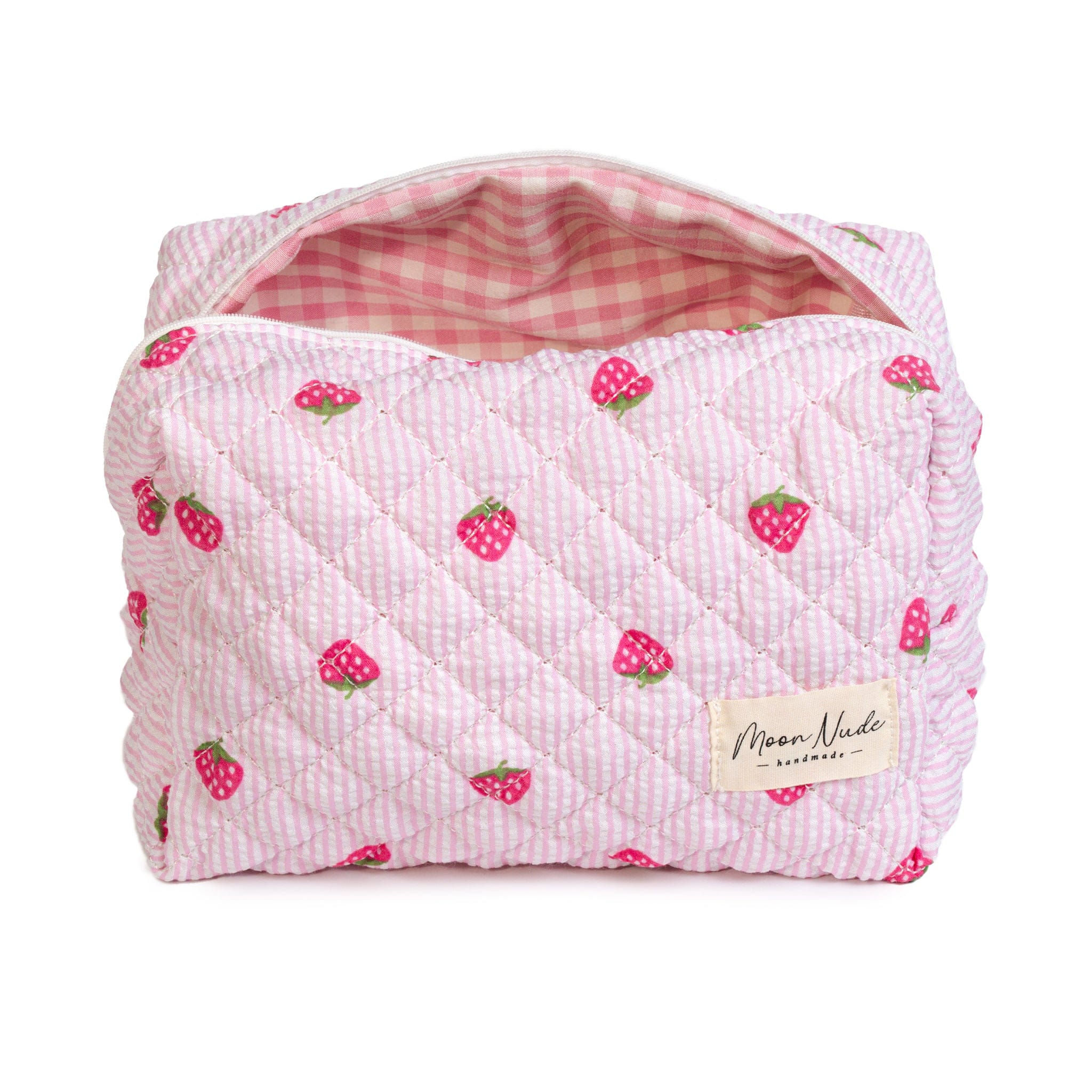 Moon Nude Strawberry Large Makeup Bag